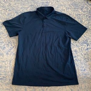 Navy Lululemon Men’s collared shirt.
